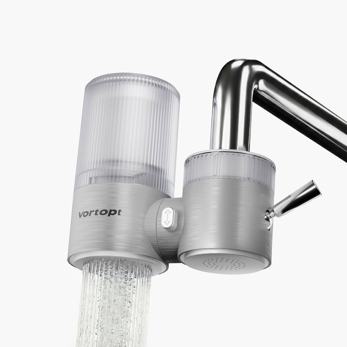 Vortopt Faucet Water Filter,360° Rotary Kitchen Faucet Filter with Carbon Block Filter, 350 Gallon NSF Certified Agua Purifier,can Reduce 99% Chlorine,Improve Taste, Drinking Water Filter,T10
