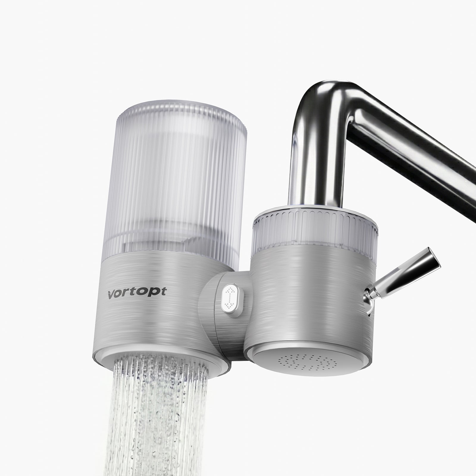 Vortopt Faucet Water Filter,360° Rotary Kitchen Faucet Filter with Carbon Block Filter, 350 Gallon NSF Certified Agua Purifier,can Reduce 99% Chlorine,Improve Taste, Drinking Water Filter,T10