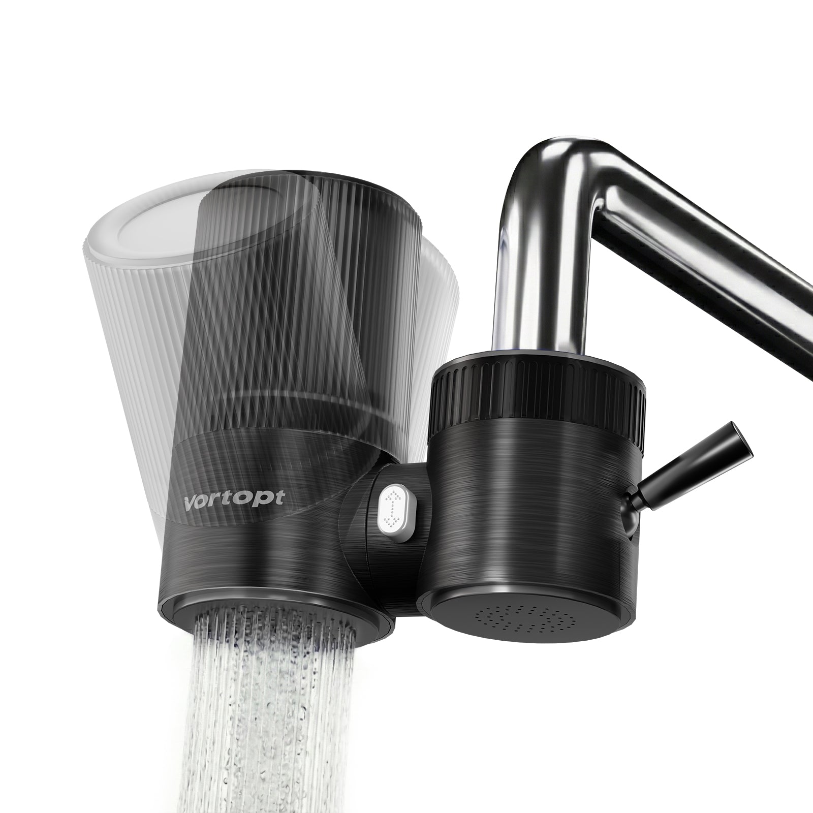 Vortopt Faucet Water Filter,360° Rotary Kitchen Faucet Filter with Carbon Block Filter, 350 Gallon NSF Certified Agua Purifier,can Reduce 99% Chlorine,Improve Taste, Drinking Water Filter,T10