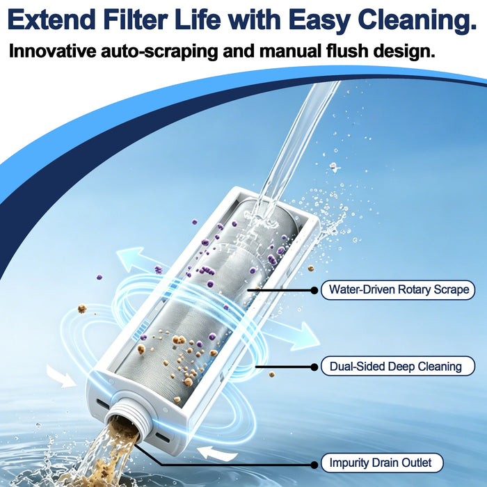Vortopt Under Sink Water Filter,0.01μm Ultra Filtration,5 Stage Water Filtration System,Reduces Chlorine,Taste and Odor,Sink Filter with Visible Pressure Gauge,U3