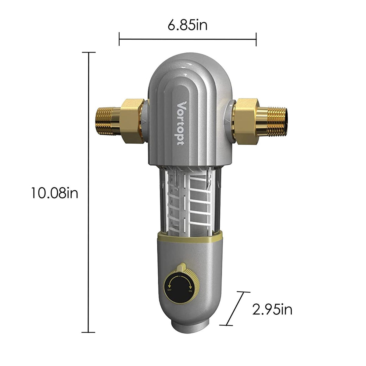 Q2 Self-cleaning Spin Down Sediment Filter, Vortopt - Vortopt