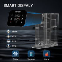 Vortopt Countertop Instant Heat Water Filter Dispenser, NSF Certified Water Filtration Pitcher UR05 - Vortopt
