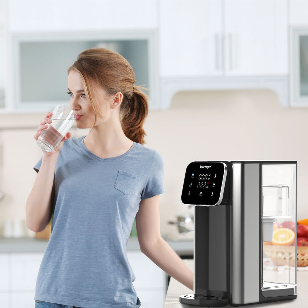 Vortopt Countertop Instant Heat Water Filter Dispenser, NSF Certified Water Filtration Pitcher UR05 - Vortopt