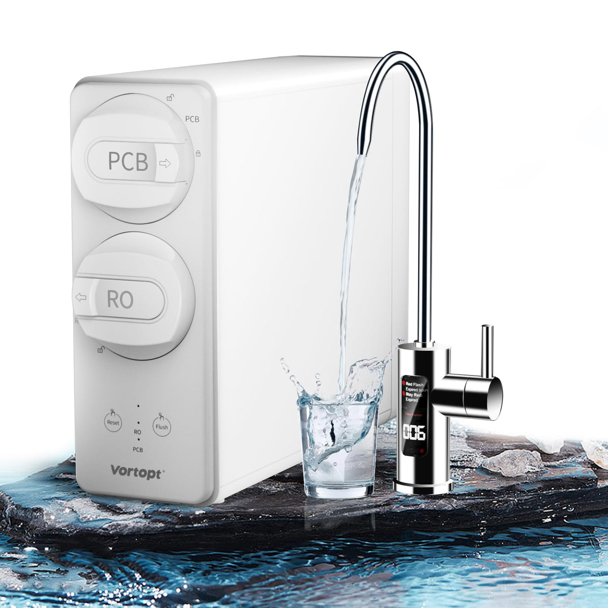 RO/PCB Replacement Filter Compatible with DR3 Reverse Osmosis Water Filter System,Vortopt - Vortopt