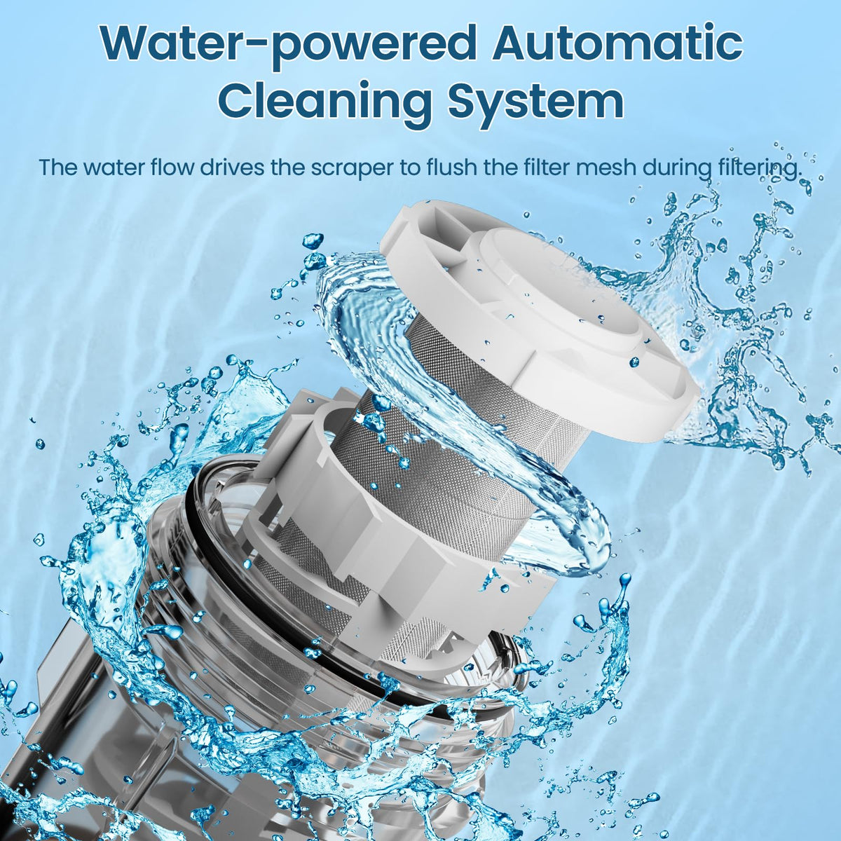 Q700 Spin Down Sediment Filter - Automatic Backwash Cleaning, Vortopt - Vortopt