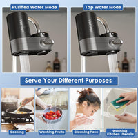 T5-C1/T5-C2  Faucet Water Filter for Sink,  Mount Tap Water Filtration System for Kitchen Vortopt