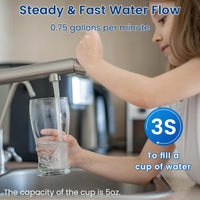 Q6-C2 Under Sink Water Filter System - Water Filter Under Sink with 304 Stainless Steel Faucet, Vortopt - Vortopt