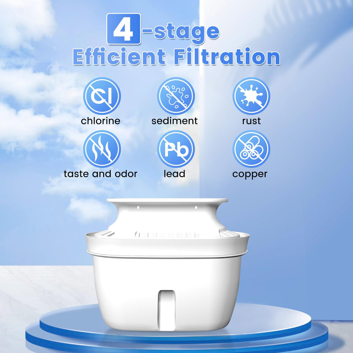 L2 Water Filter Pitcher , Green, Vortopt - Vortopt