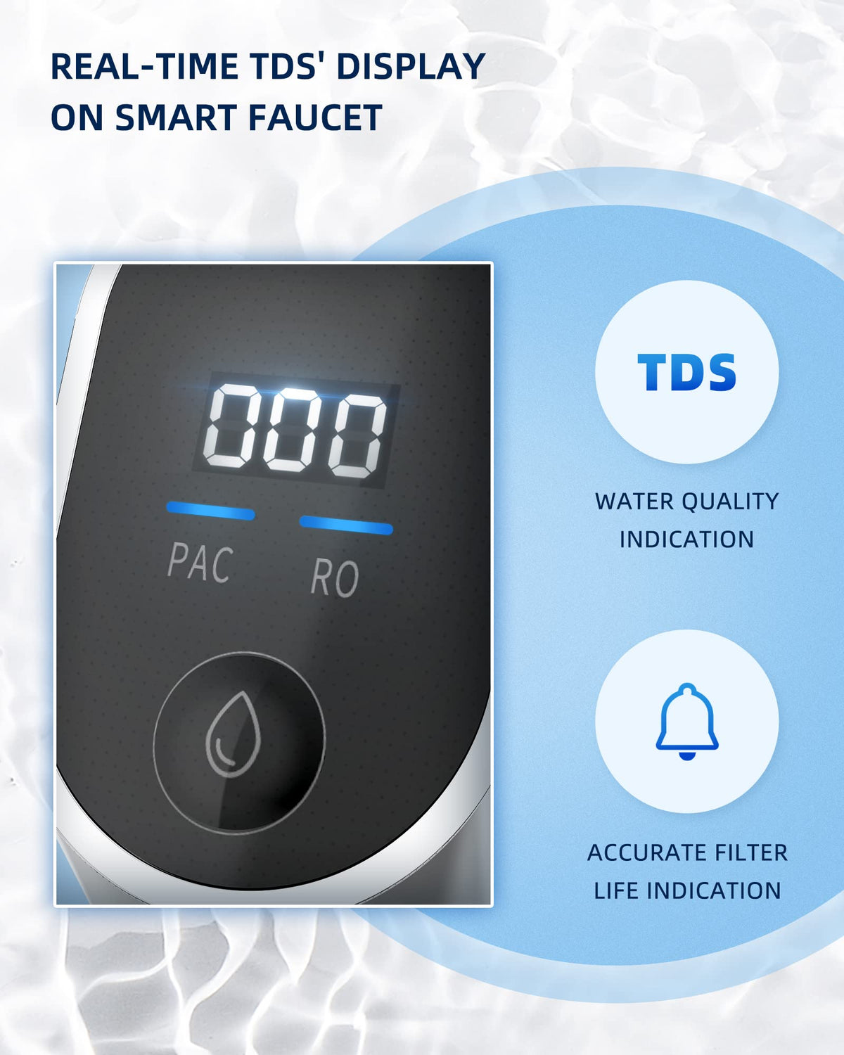 DR2-Black-1000GPD Under Sink Water Purifier 3:1 Pure to Drain, Tankless RO Water Filter System, 0.0001um Purification for Drinking, Reduces TDS, Smart Faucet, Vortopt - Vortopt